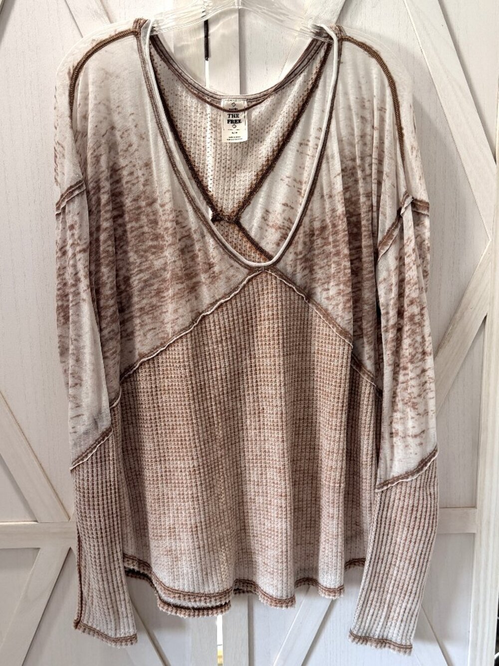 Free People We The Free Crossfire Thermal Top Size Medium